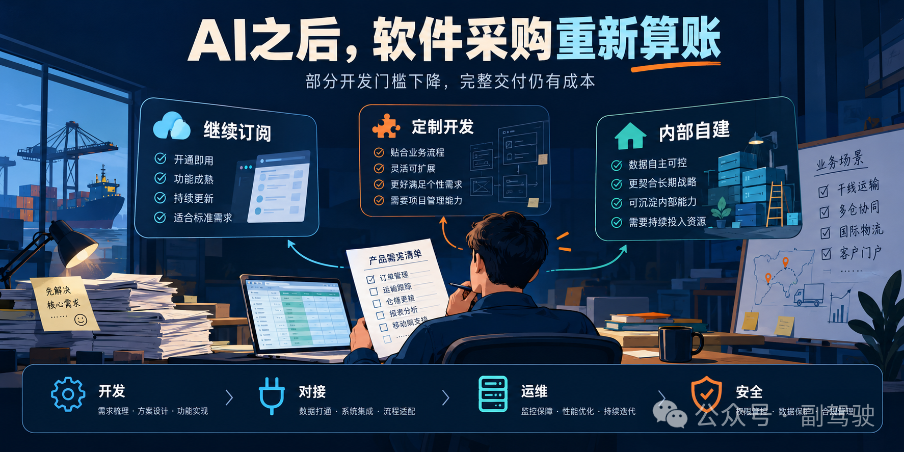 创始人公开挑战董事会：AI来了，物流软件还有必要年年续费吗？